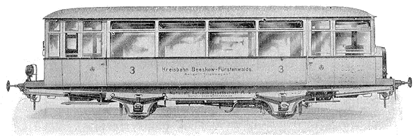 Benzoltriebwagen der Kreisbahn Beeskow-Fürstenwalde
